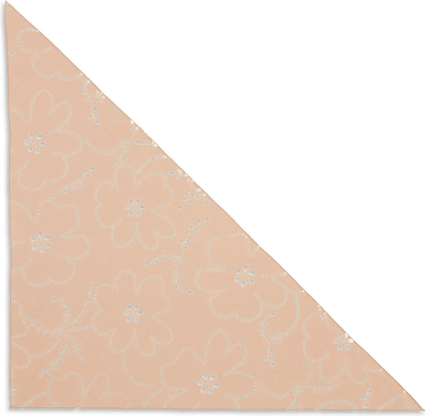 Bilde av Floral Broderie Bandana Scarf - Brown - ONE SIZE