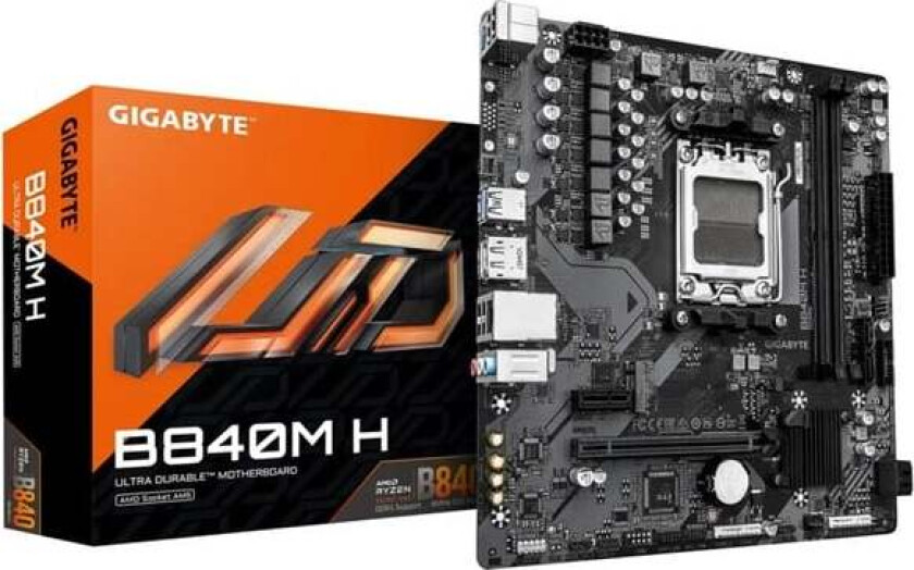 B840M H Hovedkort - AMD B840 - AMD AM5 socket - DDR5 RAM - Micro-ATX