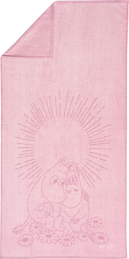 Moomin Håndkle Sweethearts 70x140 Cm - Håndklær & Badelaken Bomull Rosa - 1082556