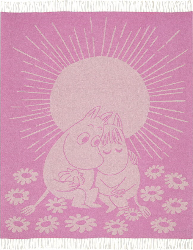 Moomin Teppe 130x180 Cm Sweethearts - Pledd & Tepper Ull Rosa - 1083291