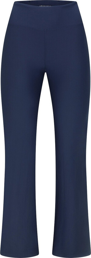 Treningstights Ribbed R Flare HW Tight - Blå