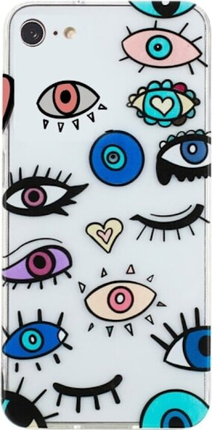 Deco iPhone 7 / iPhone SE (2022) / iPhone SE 2020 deksel - Monsterøyne