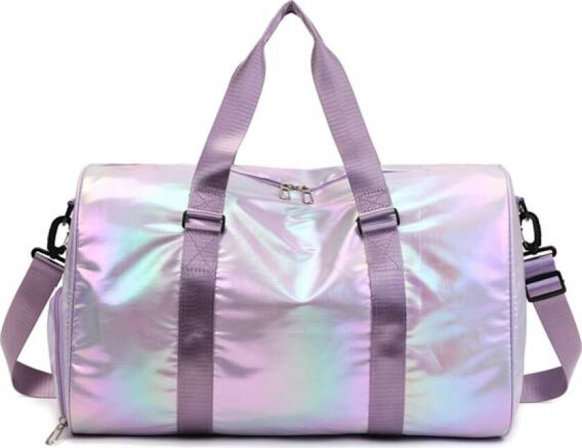 Sportsbag for kvinner, sportsbag for jenter, sportsbag med skoskap, vanntett sportsbag, dansesekk for barn, lilla