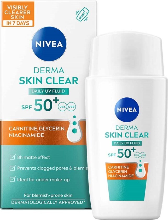 Derma Skin Clear Daily UV Fluid SPF 50+ 40 ml