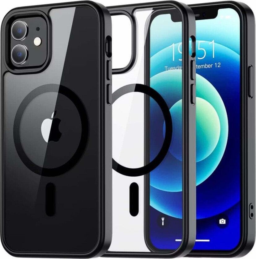 iPhone 12 Mini Svart Magsafe-deksel