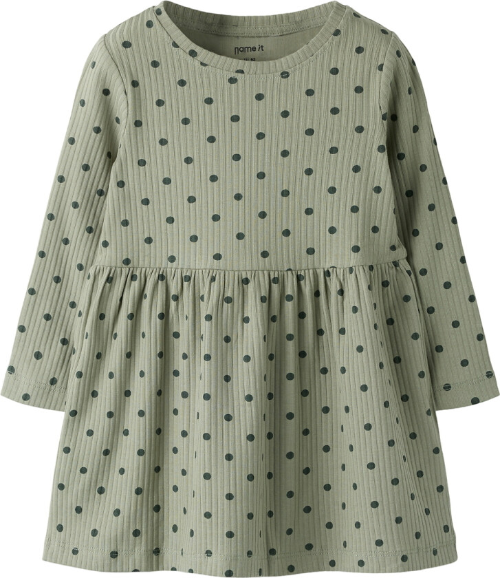 Kjole - NmfVemma - Shadow/Urban Chic Dot - - 3 år (98) - Kjole