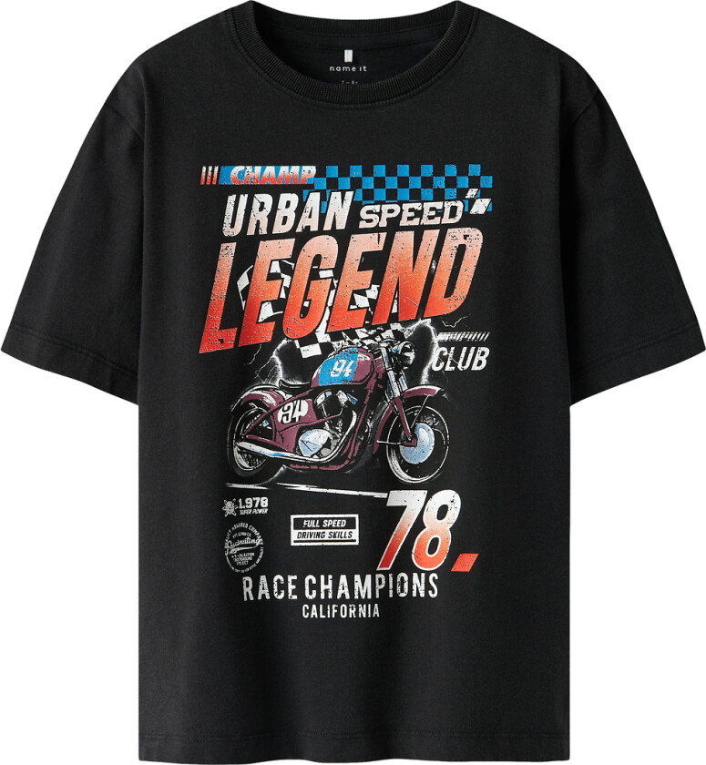 T-skjorte - NkmBank - Black - - 11-12 år (146-152) - T-skjorte