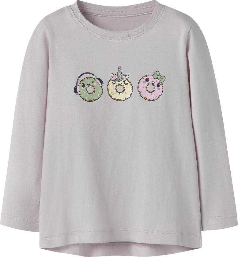 Genser - NmfViolet - Lilac Marble/Donuts - - 4 år (104) - Genser