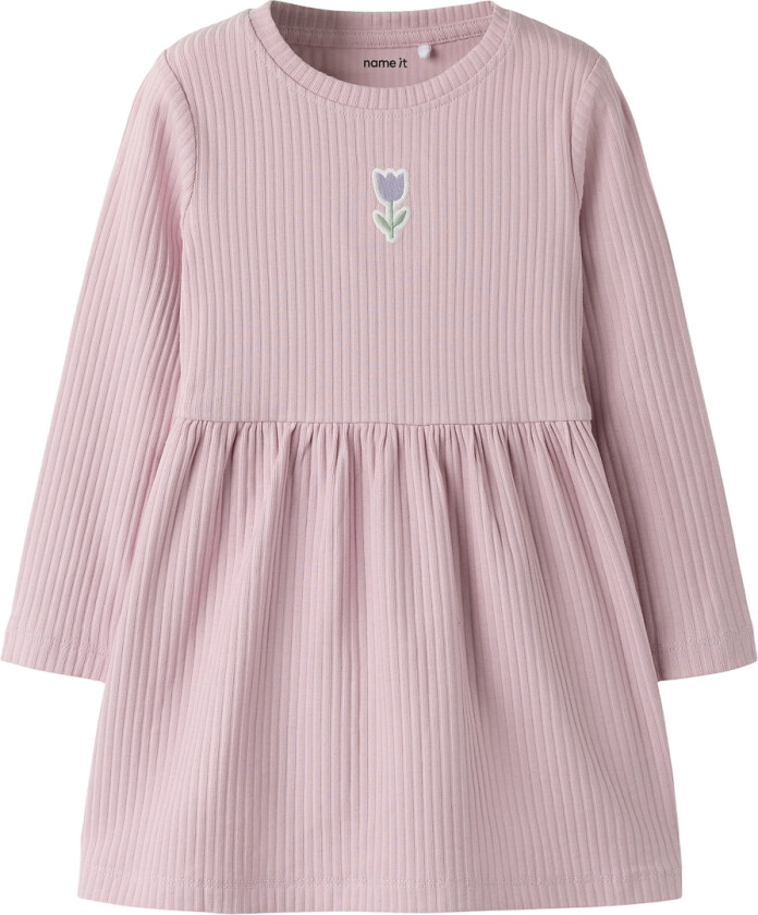 Kjole - NmfVemma - Dawn Rosa/Tulipan - - 2 år (92) - Kjole