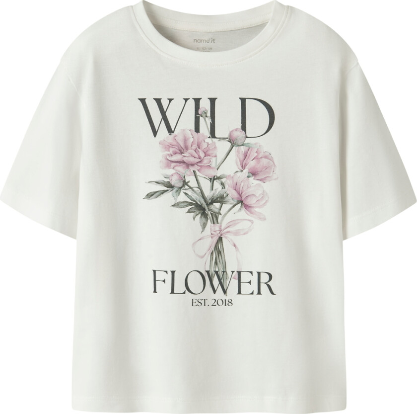 T-skjorte - NkfVotea - Cloud Danser/Wild Flower - - 13-14 år (158-164) - T-skjorte