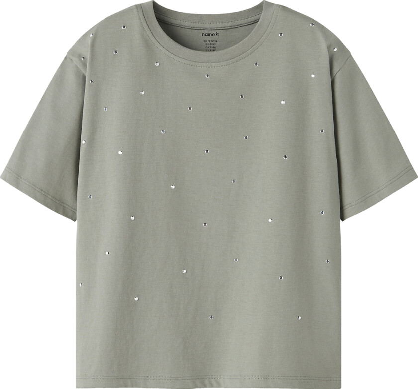 T-skjorte - NkfBea - Shadow - - 7-8 år (122-128) - T-skjorte