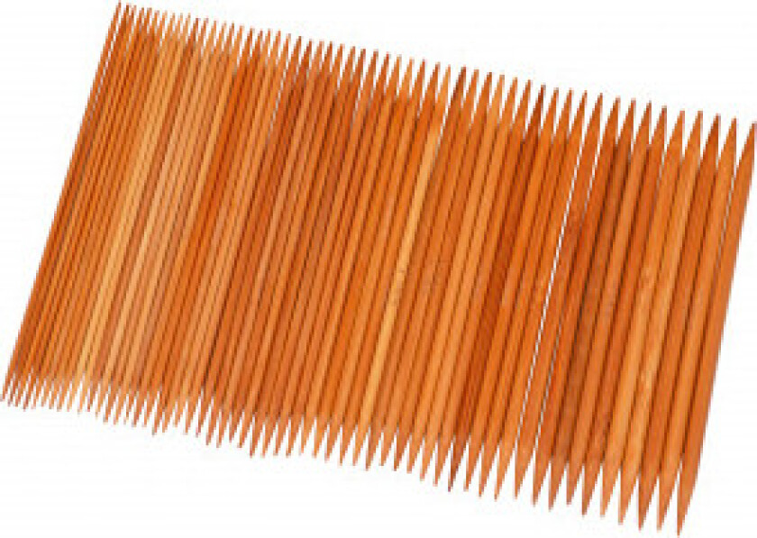 Bambus Strømpepinnesett 13 cm 2-5 mm 11 størrelser