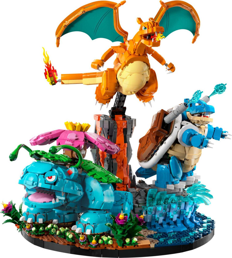 Bilde av Venusaur, Charizard og Blastoise