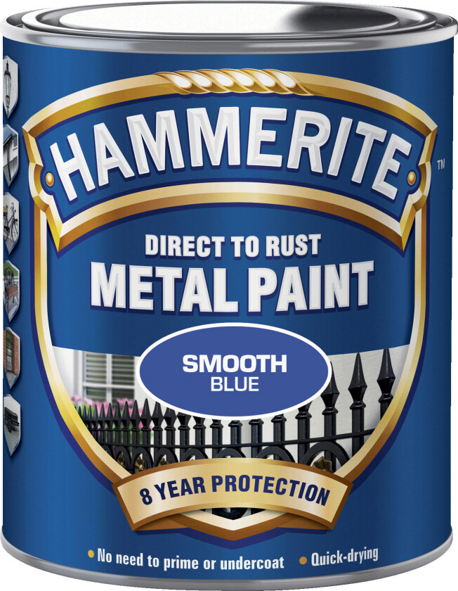 Direct to Rust Metal Paint Smooth Blue 250ml