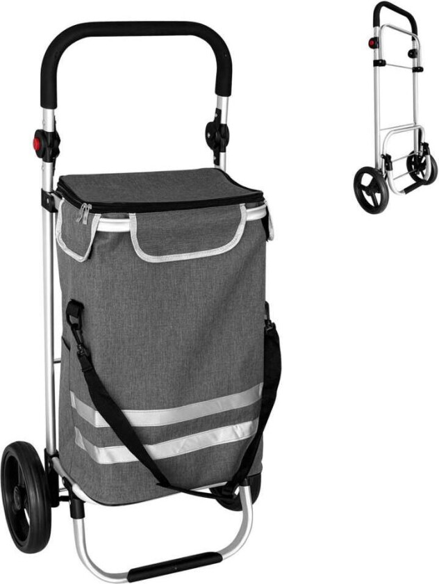 Sammenleggbar handlevogn, 45L – Kjølebag og sekkevogn