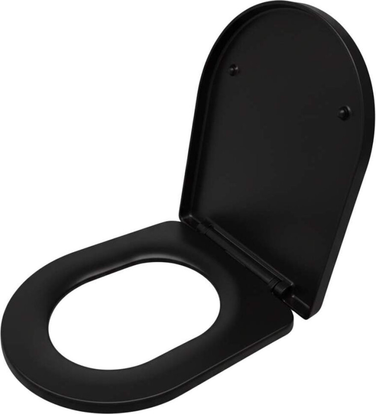 Duroplast toalettsete med langsom lukking – avtakbart, universal passform
