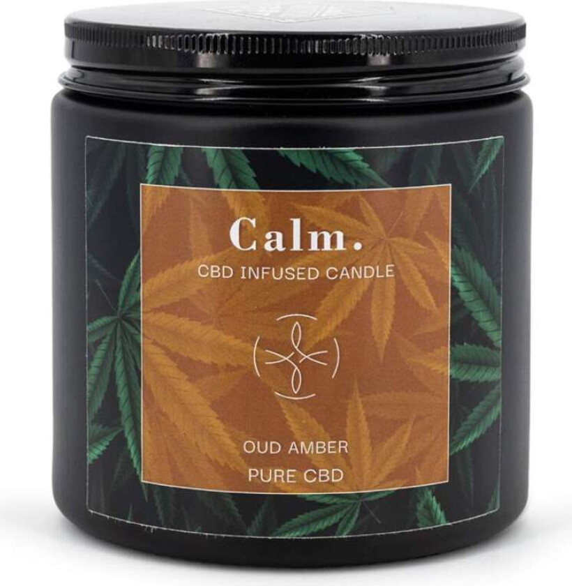 CBD-duftlys – 350 g soyavoks, 70 timers brenning