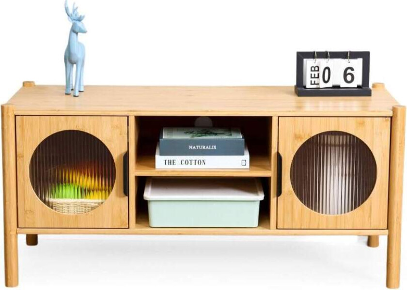 Bilde av TV-benk med 2 dører – kabelhåndtering, moderne design