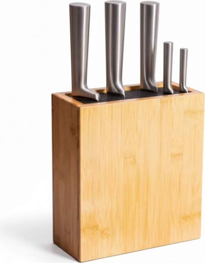 Bilde av Bambus knivblokk med fleksibel børsteinnsats