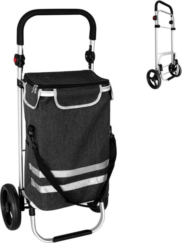 Bilde av Sammenleggbar handlevogn – 45 l, kjølebag, 35 kg kapasitet