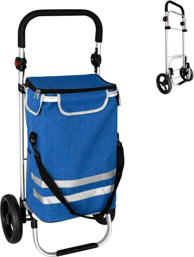 Bilde av Sammenleggbar handlevogn – 45 l, kjølebag, 35 kg kapasitet