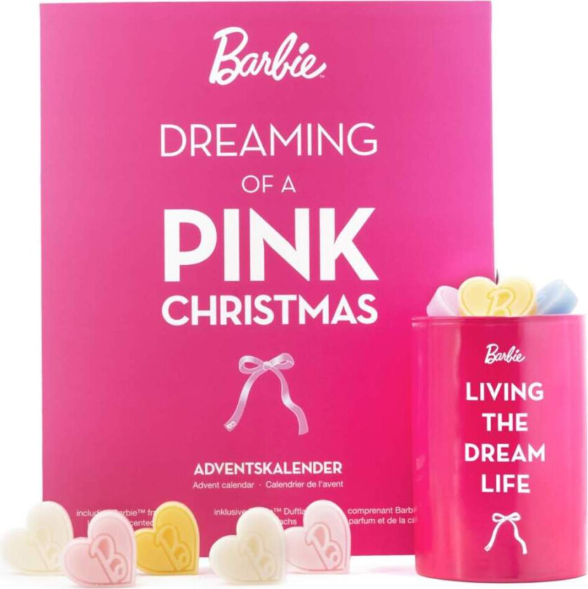 Adventskalender med 24 duftende vokssmelter – Barbie Design