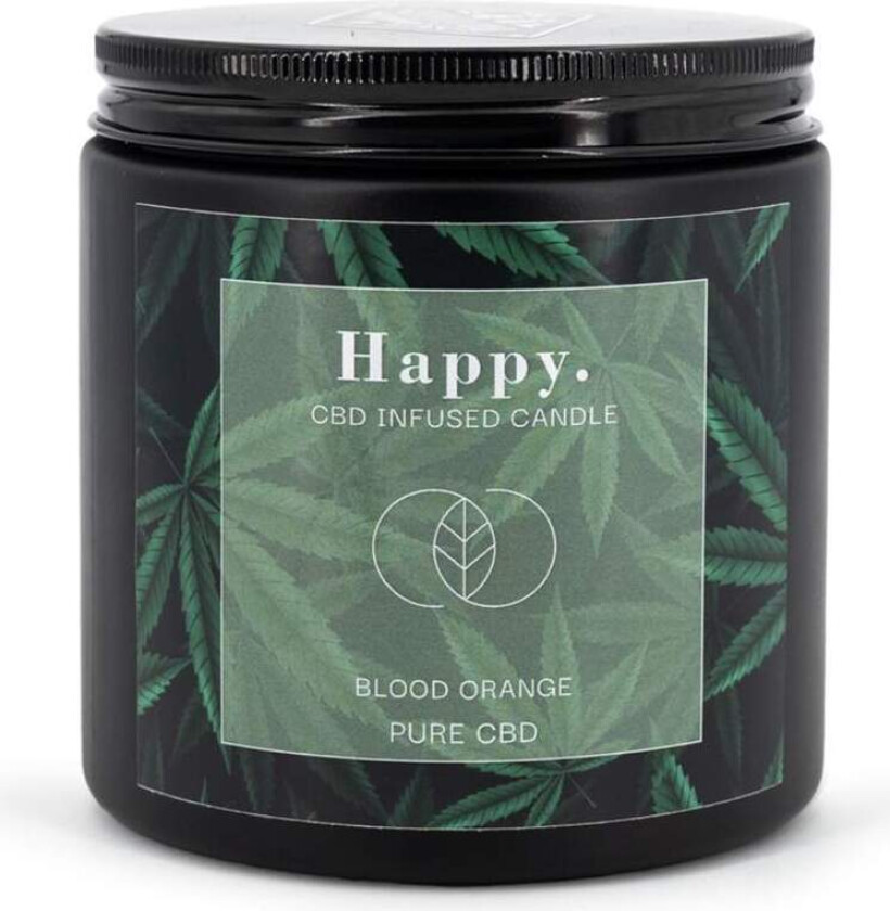 CBD-duftlys – 350 g soyavoks, 70 timers brenning