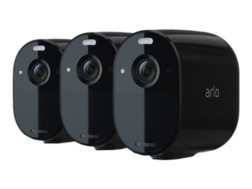 Essential Spotlight Camera Black 3-pack