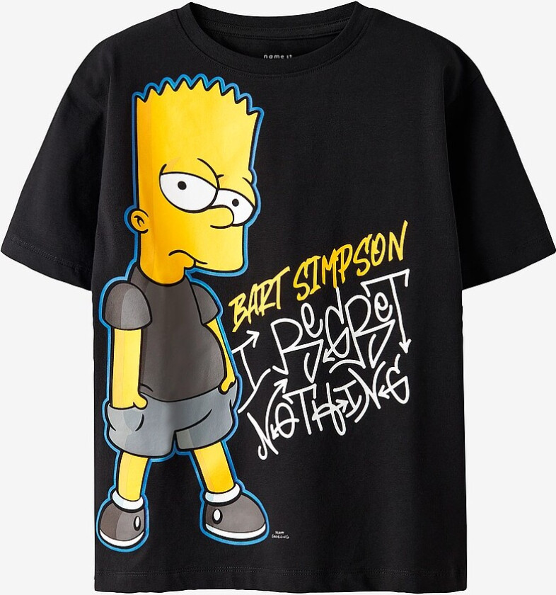 T-skjorte nkmJuda Simpsons SS Top Box BF - Svart