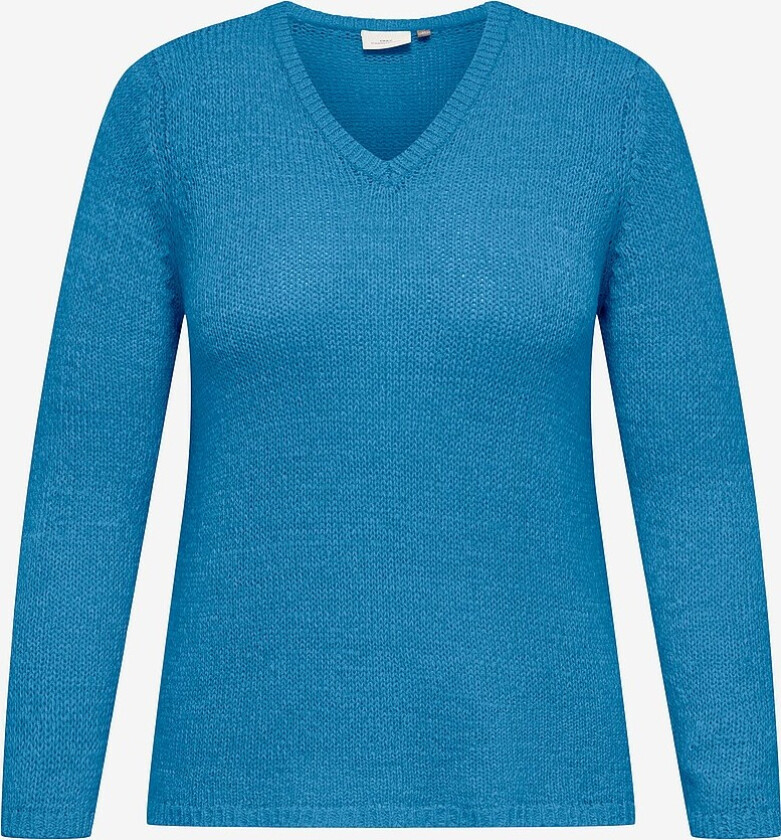 Pullover carGeena L/s V-neck Knt - Blå