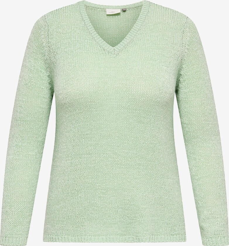 Pullover carGeena L/s V-neck Knt - Grønn