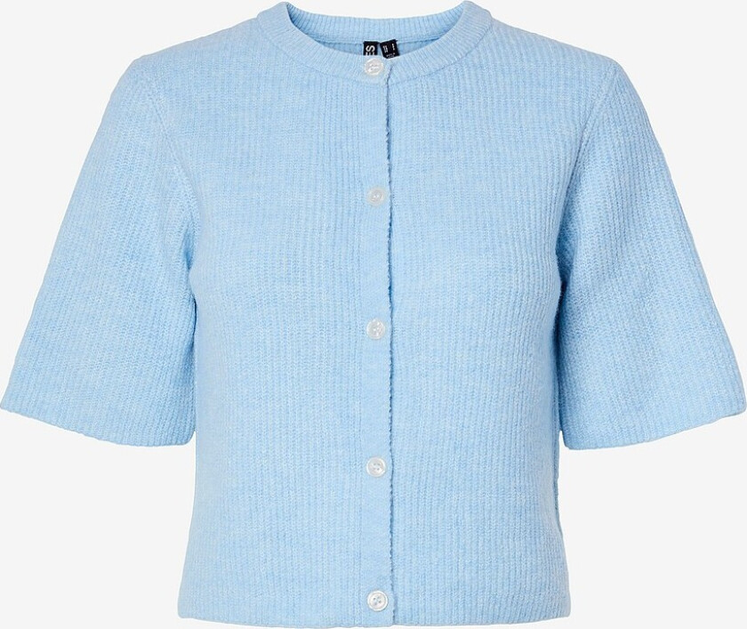 Kardigan pcSilly SS O-neck Knit Cardigan - Blå