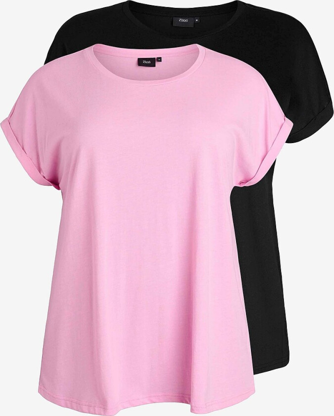 Topp mKatja S/S T-shirt 2-pakning - Rosa