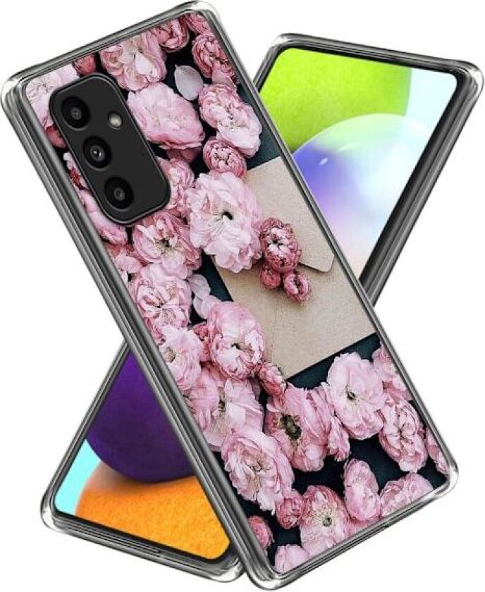 Deco Samsung Galaxy A15 deksel - Rosa Blomster