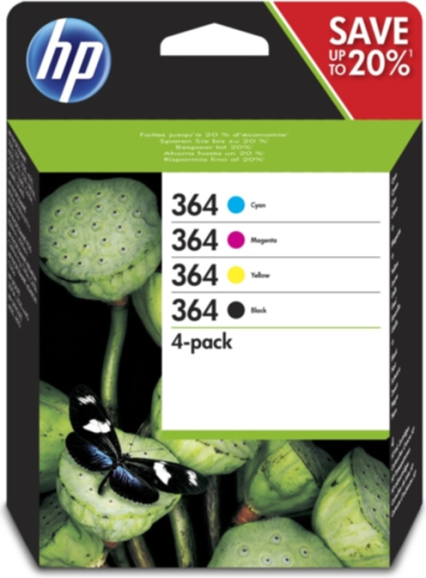 364 combo pack (svart+färg)