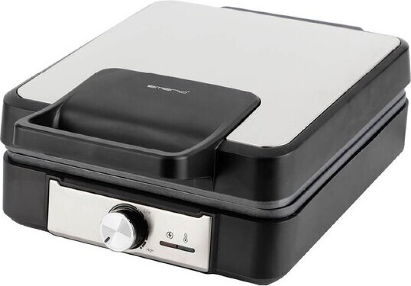 Belgisk vaffeljern 4 vafler 1200W rustfritt stål