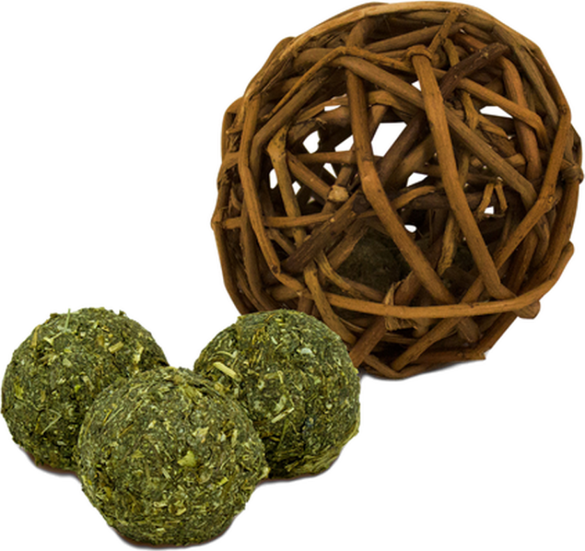 Bavarian Catnip Nature Ball Brown 1-pack 23 g - Katt - Katteleker & viftepinner - Kattemynte & catnipleker - JR FARM