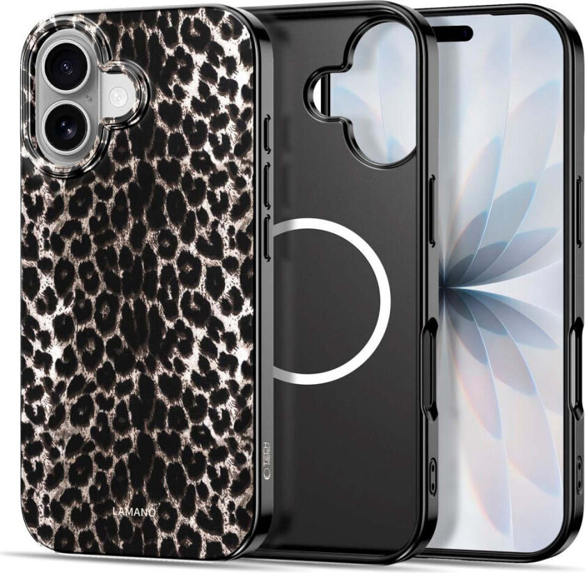 iPhone 17 Tech-Protect Lamano Deksel - MagSafe Kompatibel - Leopard