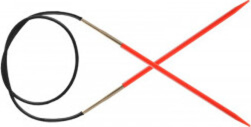 Trendz Akryl rundpinner 80cm 3.50mm / 31.5in US4 Rød