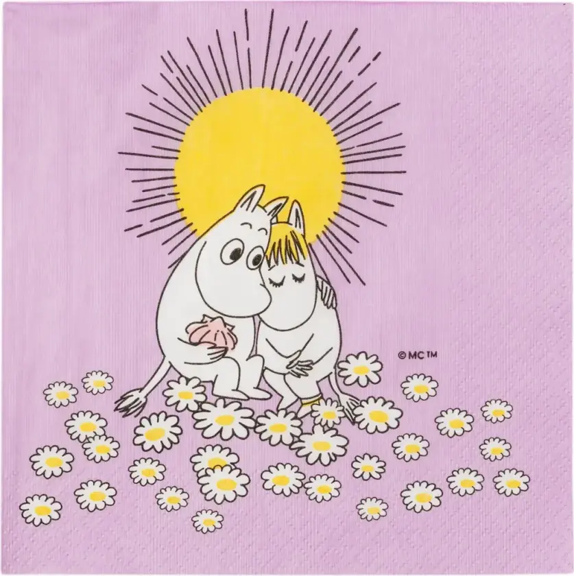 Bilde av Forelskede Mummitrollet papirserviett 33x33 cm 20-pakning