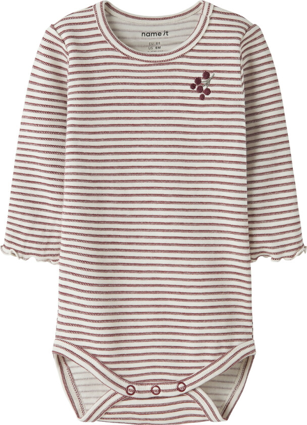 Body I/e - NmfBripa - Okseblodsrød - - 62 - Langermet Body