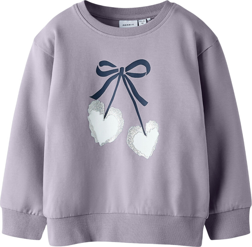 Collegegenser - NmfBasalt - Lavender Grå - - 2 år (92) - Collegegenser