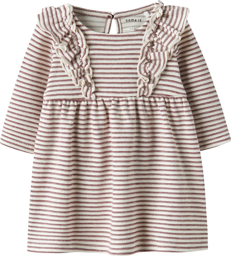 Kjole - NbfBripa - Okseblodsrød - - 1 år (80) - Kjole