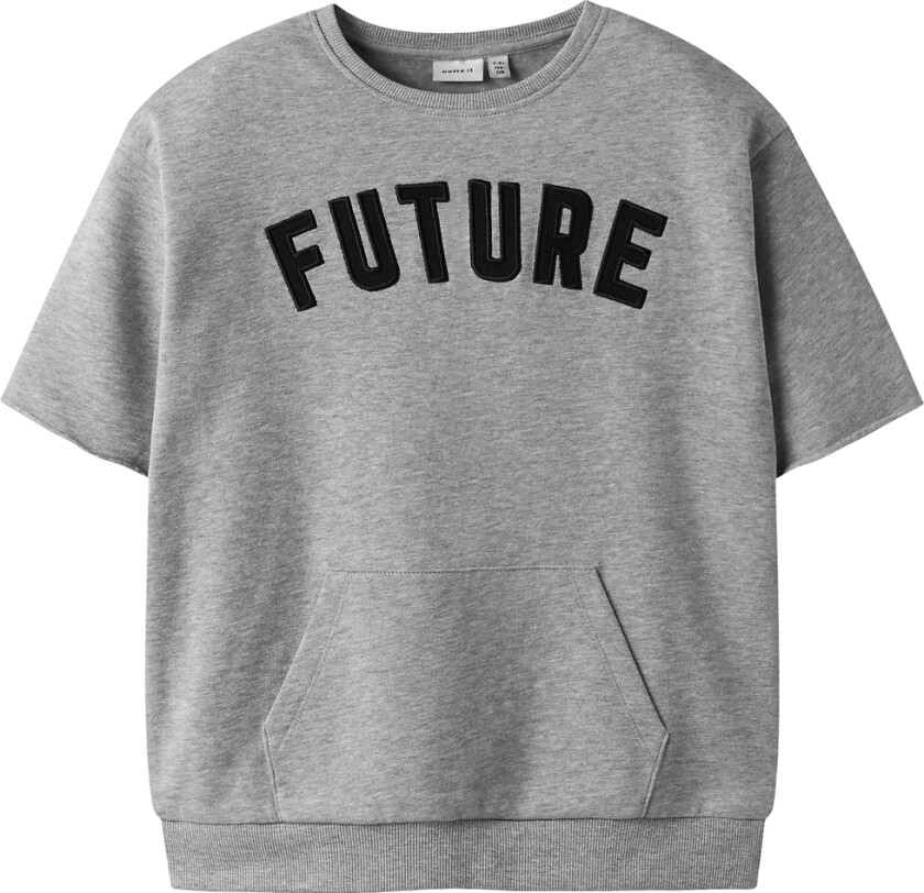 Collegegenser - NkmBobby - Grey Melange - - 9-10 år (134-140) - Collegegenser