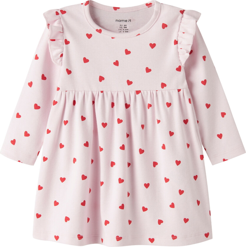 Kjole - NbfbHeart - Vugge Rosa - - 50 - Kjole
