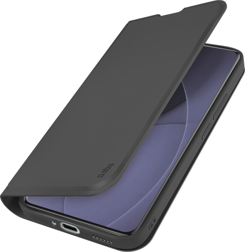 Smooth lommebokdeksel Xiaomi Redmi Note 15 Pro+, svart