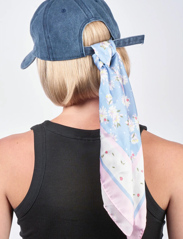 Mari Bloom Scarf - Blue - ONE SIZE