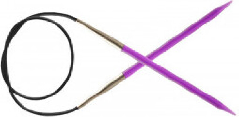 Trendz Akryl rundpinner 120cm 5.00mm / 47.2in US8 Fiolett