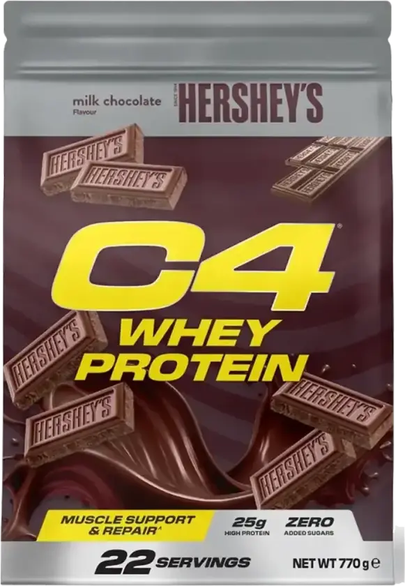 C4 Whey Protein - 759g/770 g - Hershey's Milk Chocolate