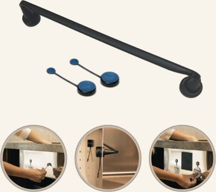 Magnetisk Klutstang | med motmagnetmontering